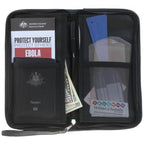 Coral Zip Tour Travel Wallet 2110 - Vegan Leatherette