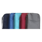 Close up of the 2500 Soft Zip wallet colour range showing the zip, wrist strap and outside pocket