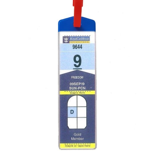 Narrow CruiseBagTags™ with ColourTop and Strap – 7811AU