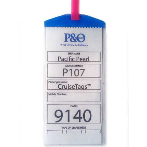 CruiseBagTags™ with ColourTop and Strap - 7810AU