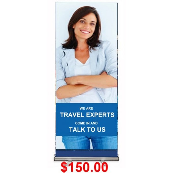 Pull-Up Banner Silver - B1310