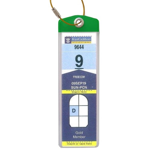 Narrow CruiseBagTags™ with Stainless Steel Loop & Eyelet - 7831AU